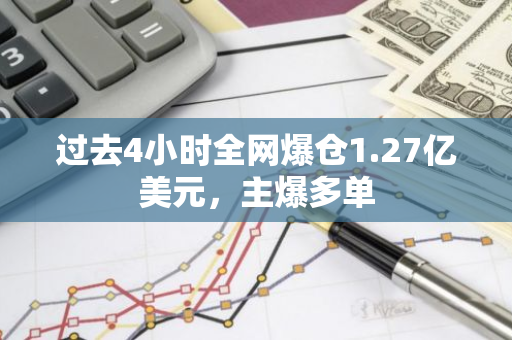 过去4小时全网爆仓1.27亿美元，主爆多单