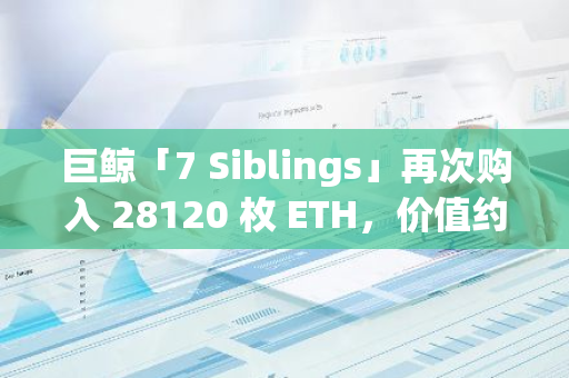 巨鲸「7 Siblings」再次购入 28120 枚 ETH，价值约合 6600 万美元