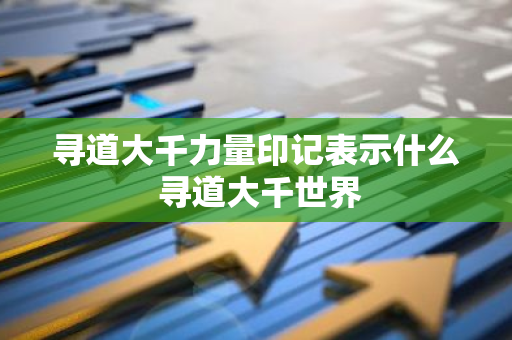 寻道大千力量印记表示什么 寻道大千世界