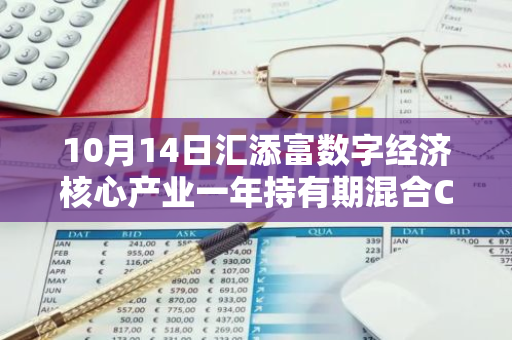 10月14日汇添富数字经济核心产业一年持有期混合C净值增长0.98%，近1个月累计上涨23.68%