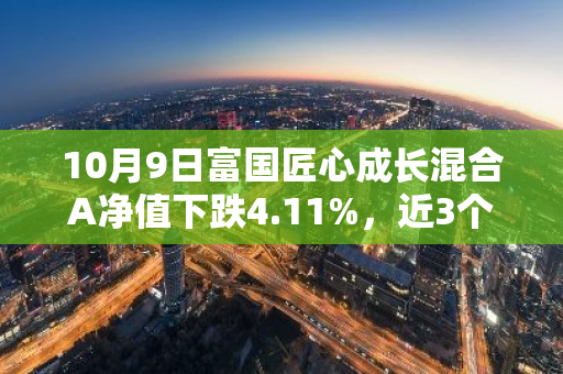 10月9日富国匠心成长混合A净值下跌4.11%，近3个月累计上涨13.54%