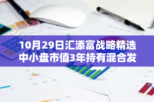 10月29日汇添富战略精选中小盘市值3年持有混合发起C净值下跌1.17%，近6个月累计上涨2.86%