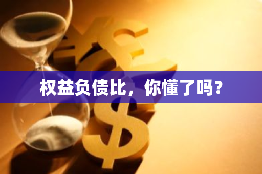 权益负债比，你懂了吗？