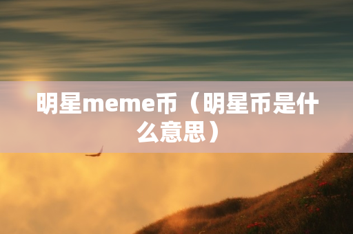 明星meme币（明星币是什么意思）