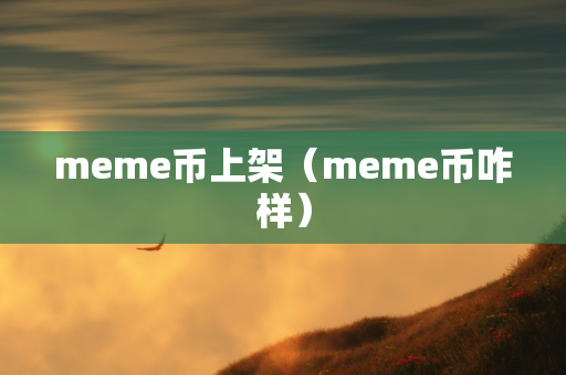 meme币上架（meme币咋样）