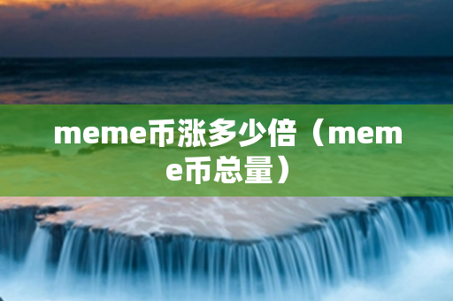 meme币涨多少倍（meme币总量）