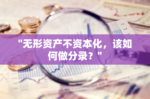 "无形资产不资本化，该如何做分录？"