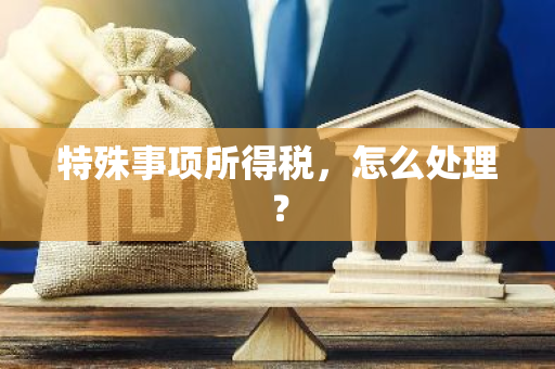 特殊事项所得税，怎么处理？