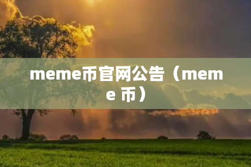 meme币官网公告（meme 币）