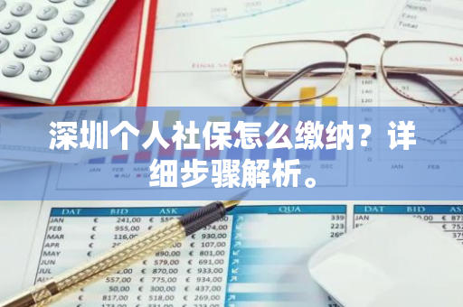 深圳个人社保怎么缴纳？详细步骤解析。