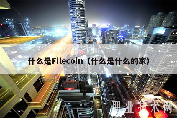 什么是Filcoin（什么是什么的家