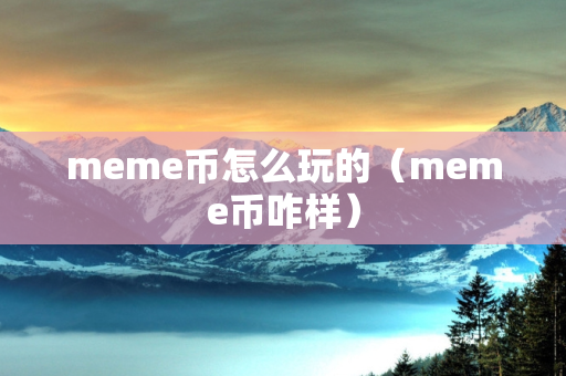 meme币怎么玩的（meme币咋样）