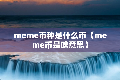 meme币种是什么币（meme币是啥意思）