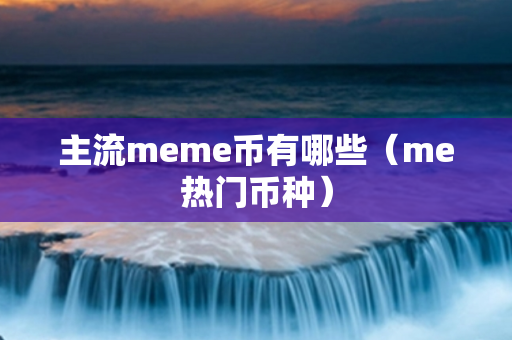 主流meme币有哪些（me热门币种）