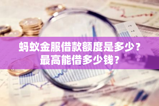 蚂蚁金服借款额度是多少？最高能借多少钱？