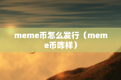 meme币怎么发行（meme币咋样）