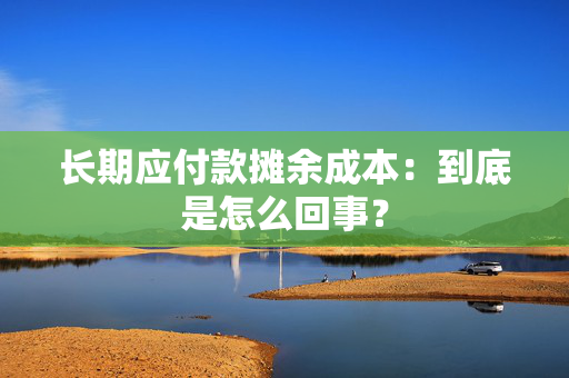 长期应付款摊余成本：到底是怎么回事？