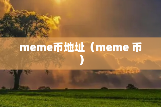 meme币地址（meme 币）