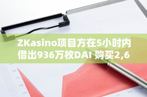 ZKasino项目方在5小时内借出936万枚DAI 购买2,603枚ETH