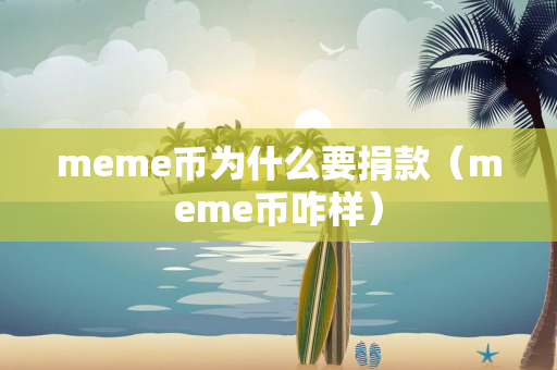 meme币为什么要捐款（meme币咋样）