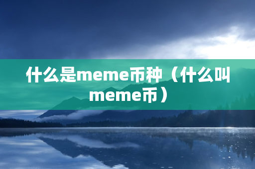 什么是meme币种（什么叫meme币）