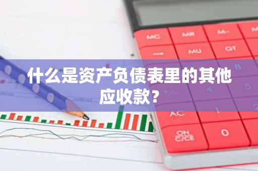 什么是资产负债表里的其他应收款？