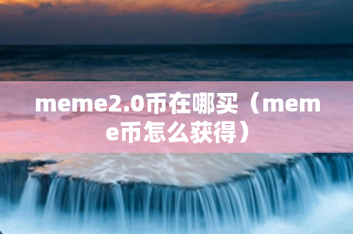 meme2.0币在哪买（meme币怎么获得）