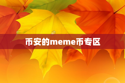 币安的meme币专区