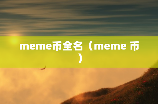 meme币全名（meme 币）