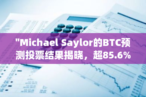 "Michael Saylor的BTC预测投票结果揭晓，超85.6%的参与者看好2025新年前BTC突破10万美元"