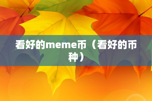 看好的meme币（看好的币种）