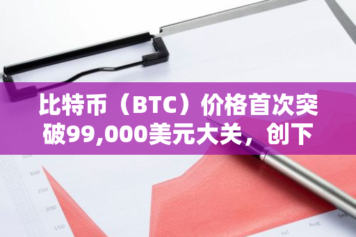 比特币（BTC）价格首次突破99,000美元大关，创下历史新高