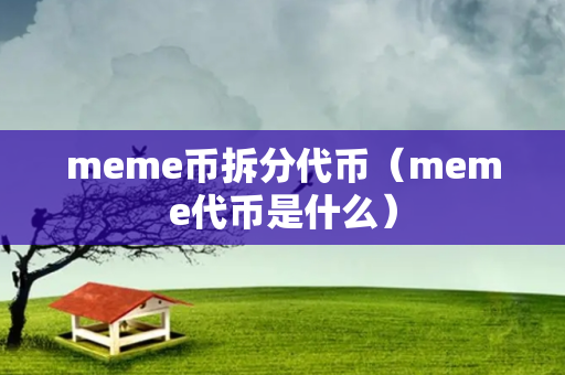 meme币拆分代币（meme代币是什么）