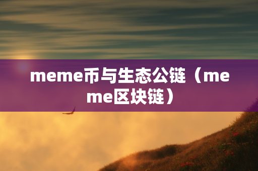 meme币与生态公链（meme区块链）