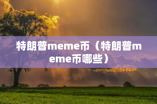 特朗普meme币（特朗普meme币哪些）