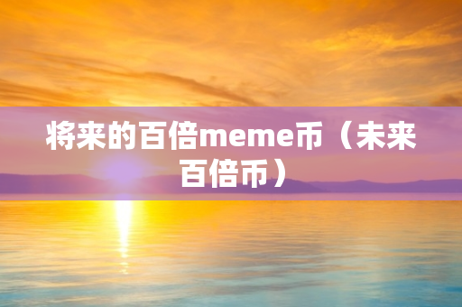 将来的百倍meme币（未来百倍币）