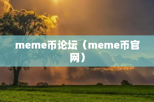 meme币论坛（meme币官网）