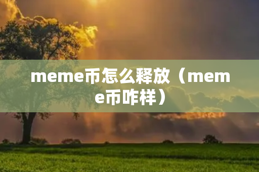 meme币怎么释放（meme币咋样）