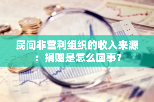 民间非营利组织的收入来源：捐赠是怎么回事？