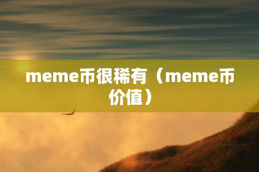 meme币很稀有（meme币价值）