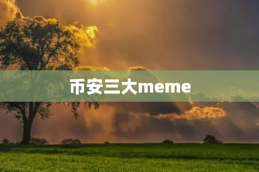 币安三大meme