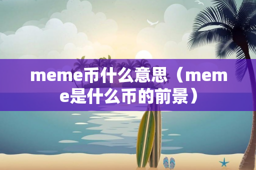 meme币什么意思（meme是什么币的前景）