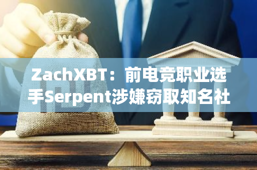 ZachXBT：前电竞职业选手Serpent涉嫌窃取知名社媒账号发布虚假代币项目造成约350万美元损失