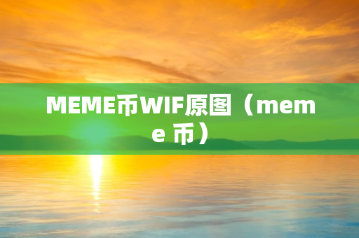 MEME币WIF原图（meme 币）