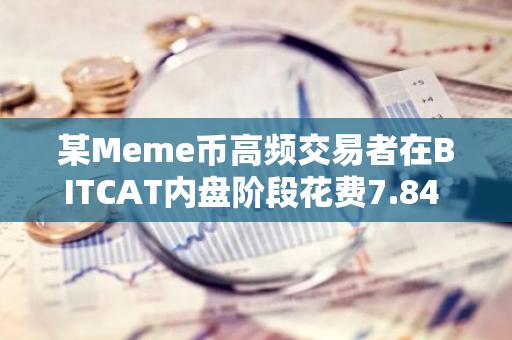 某Meme币高频交易者在BITCAT内盘阶段花费7.84 SOL买入4030万枚BITCAT，回报率达27837%