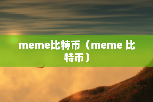 meme比特币（meme 比特币）