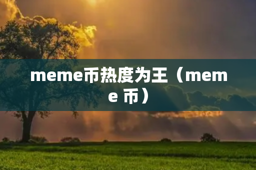 meme币热度为王（meme 币）