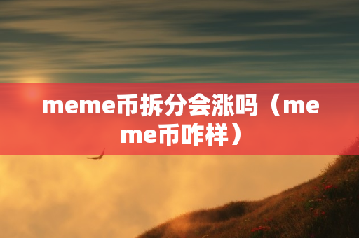 meme币拆分会涨吗（meme币咋样）