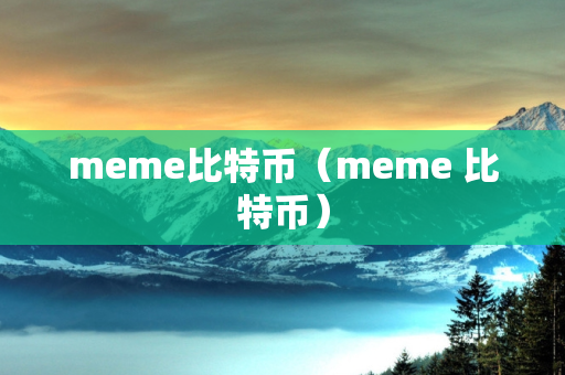 meme比特币（meme 比特币）