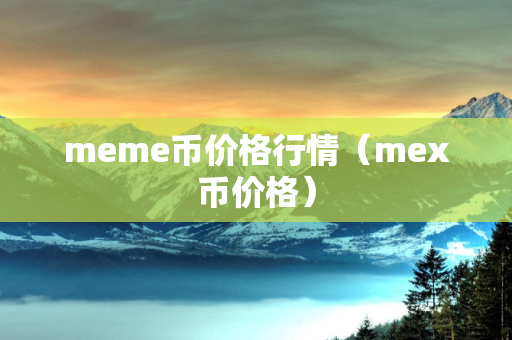 meme币价格行情（mex币价格）